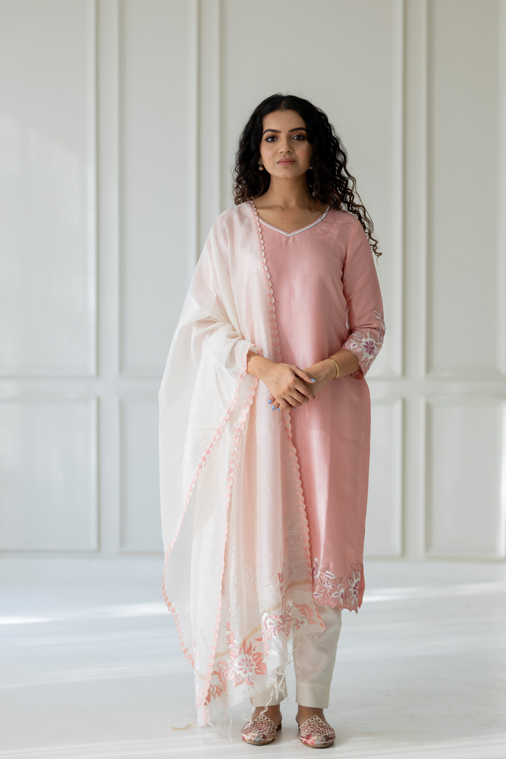 Peach Embroidery