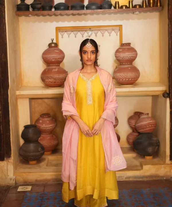 Chanderi Silk Yellow
